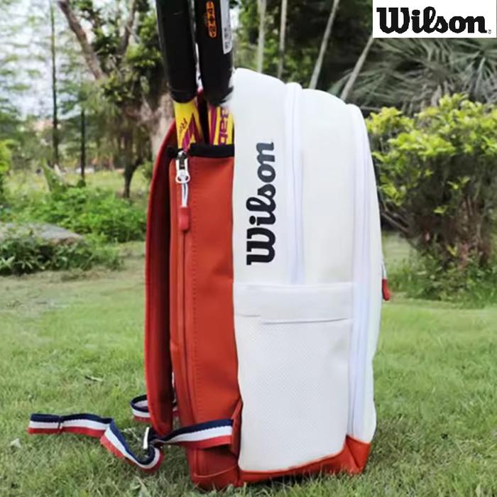 Tas Raket Tennis Wilson Roland Garros Tennis Backpack Bag Super Tour Series - Image 8