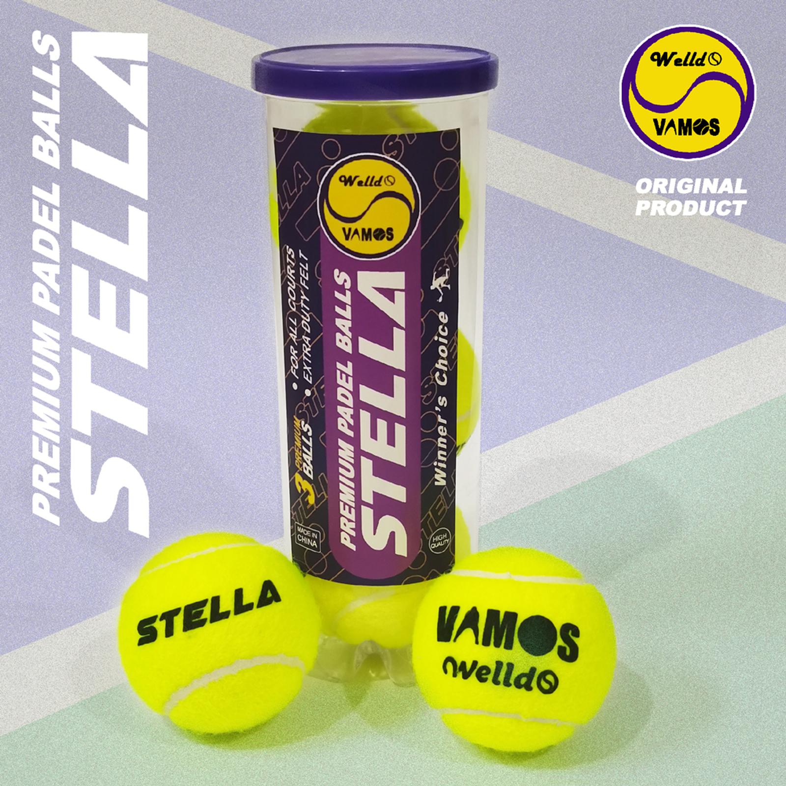 Bola Padel STELLA Vamos Pro│Profesional Padelball Ball STELLA | Bola Padel 1 Dus